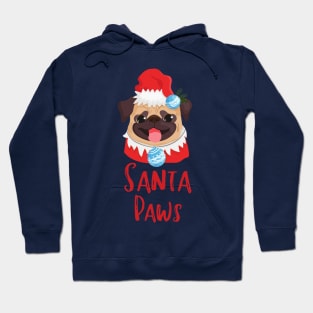 Santa paws christmas dog Hoodie